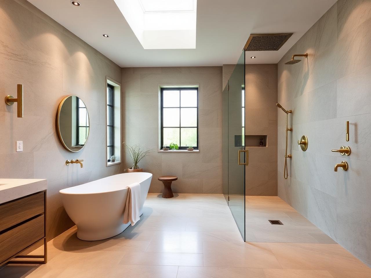 Bathroom before and after